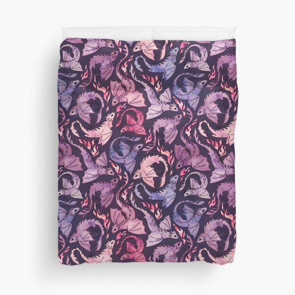 Item preview, Dragon fire dark pink & purple designed and sold by adenaJ.