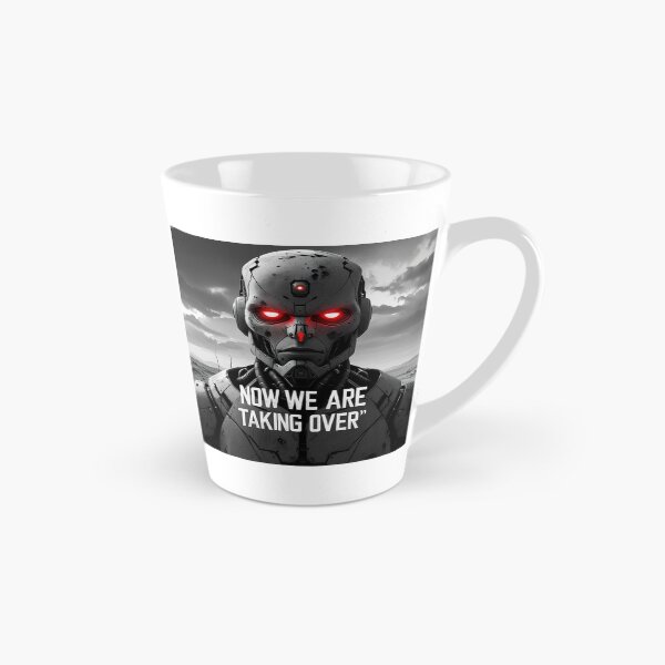 Item preview, Now We Are Taking Over – Apocalyptic AI Red-Eyed Robot Face  designed and sold by smitke.