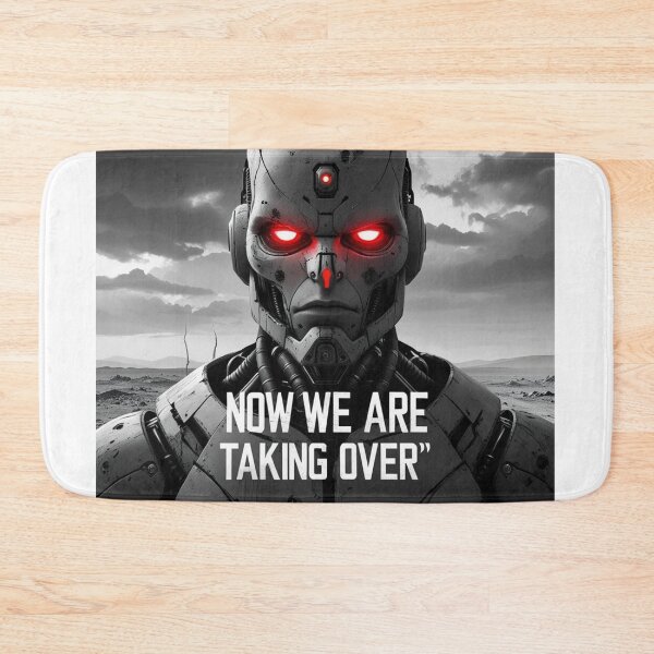 Item preview, Now We Are Taking Over – Apocalyptic AI Red-Eyed Robot Face  designed and sold by smitke.