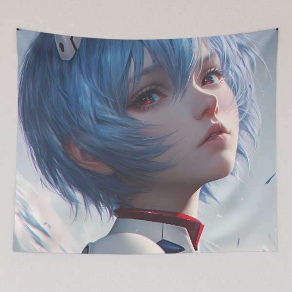 Item preview, Rei Ayanami Neon Genesis Evangelion Anime Mystical Blue Pilot designed and sold by earlobejerk.