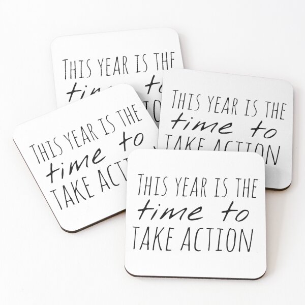 Item preview, This Year Is the Time to Take Action – Affirmation – Motivational Quote designed and sold by Camila  Ardila.