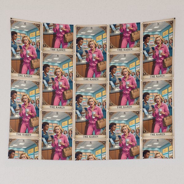 Item preview, Tarot Card: The Karen designed and sold by Tarot-Tees and Magical Merch.