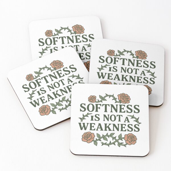 Item preview, Softness Is Not a Weakness – Thorns & Flowers Tee designed and sold by Mike Draws.