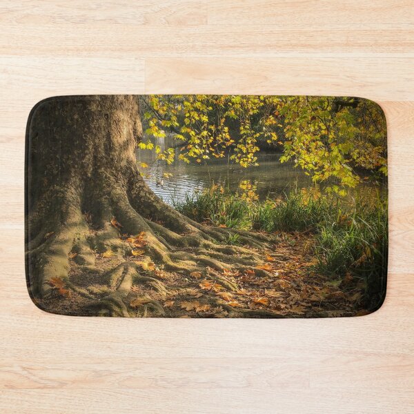 Item preview, Autumn Tree at Hampden Park Pond designed and sold by karenadams.