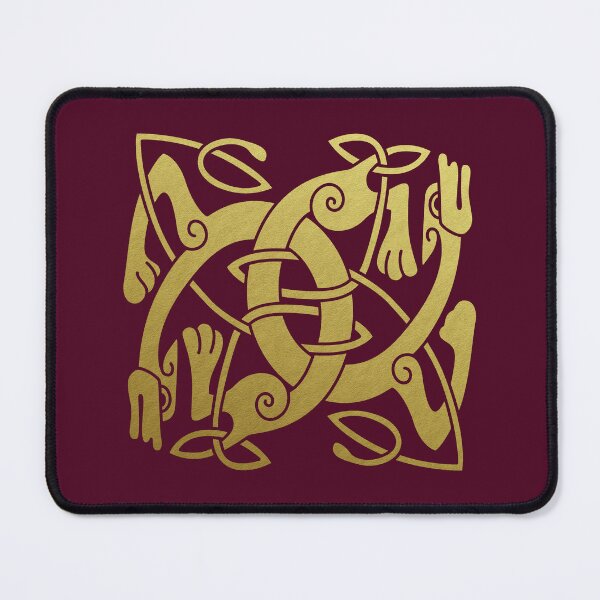 Item preview, Medieval Style Celtic Nordic Knotwork Pair of Dogs designed and sold by Pixelchicken.