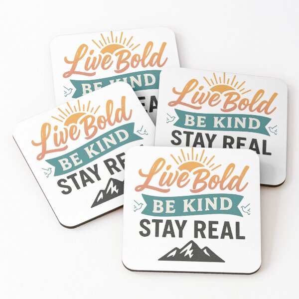 Item preview, Live Bold Be Kind Stay Real designed and sold by DigitalGemArt.