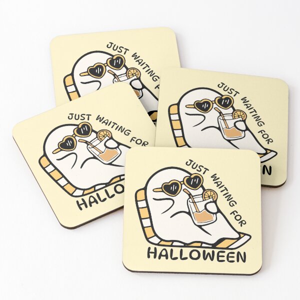 Item preview, Summerween Sheet Ghost Just Waiting for Halloween designed and sold by humnoo.