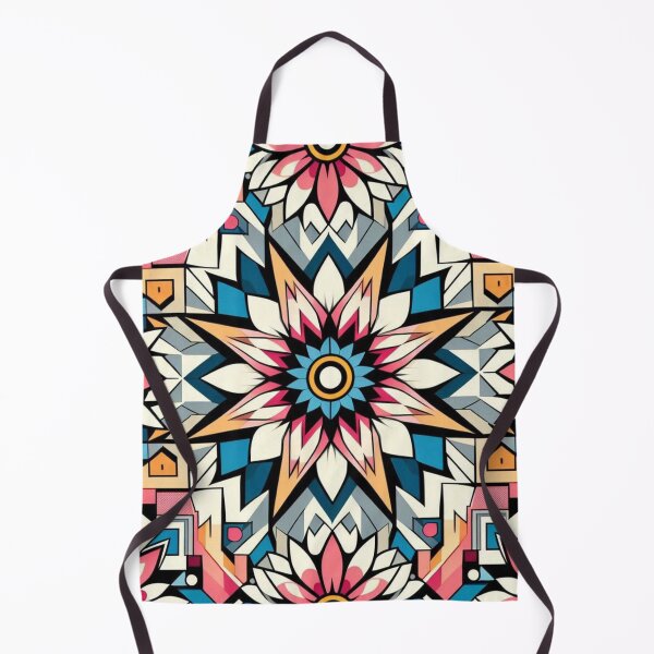 Item preview, Colorful geometric flower pattern  designed and sold by Dogandesighn.