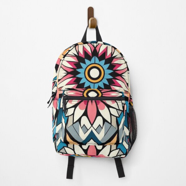 Item preview, Colorful geometric flower pattern designed and sold by Dogandesighn.