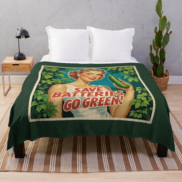 Item preview, Save batteries go green! designed and sold by NicMacTees.
