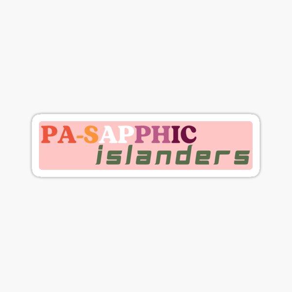 Item preview, Pa-Sapphic Islanders Queer Film Logo designed and sold by weirdgirlmedia.