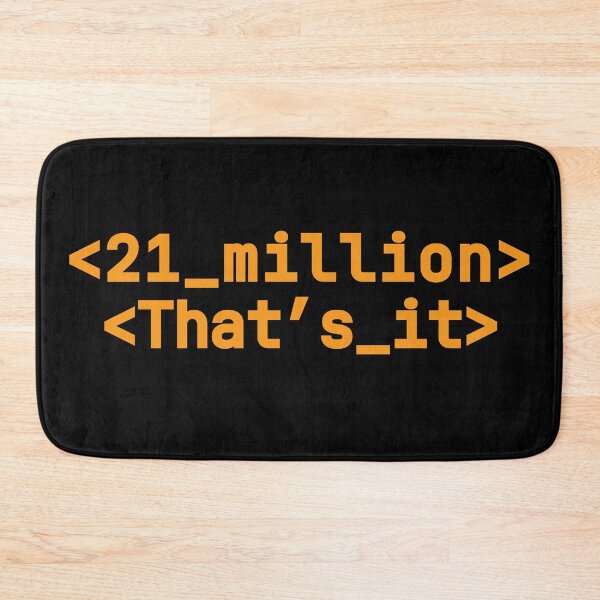 Item preview, 21 Million - BTC Mindset Edition designed and sold by Silvernuit.