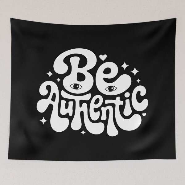 Item preview, Be Authentic designed and sold by MagiqueStickers ⭐⭐⭐⭐⭐.