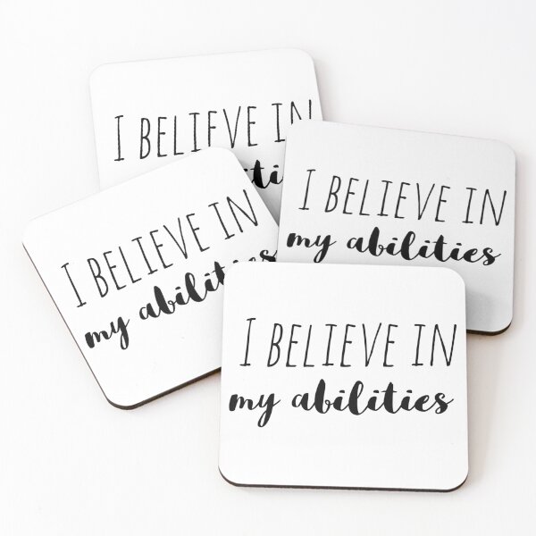 Item preview, I Believe in My Abilities – Affirmation – Confidence Building Typography Design designed and sold by Camila  Ardila.