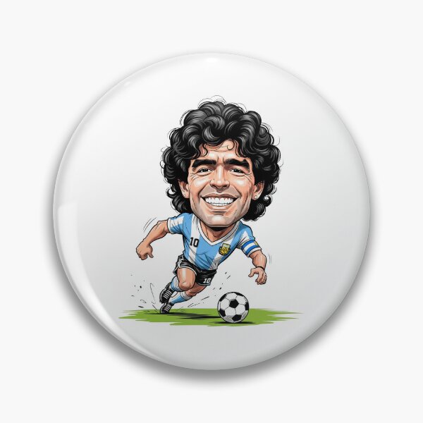 Item preview, A funny caricature of Diego the God of Football designed and sold by vectorlove.