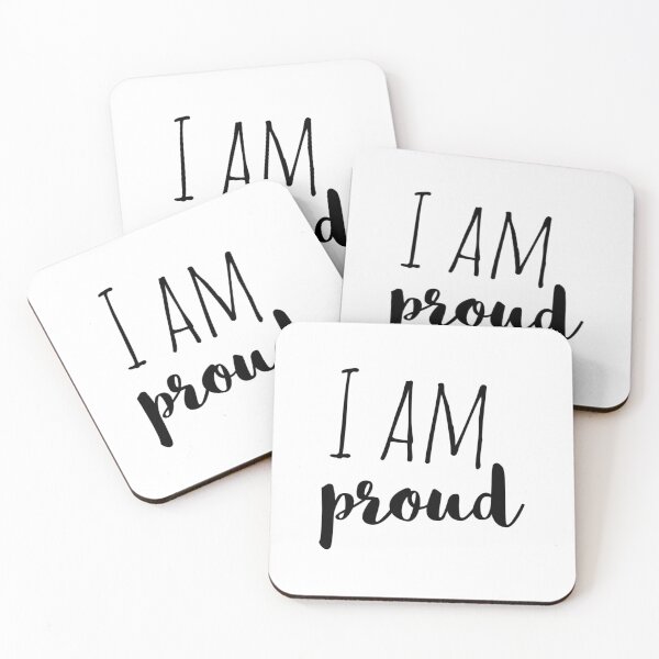 Item preview, I Am Proud – Affirmation – Self-Worth Typography Design designed and sold by Camila  Ardila.