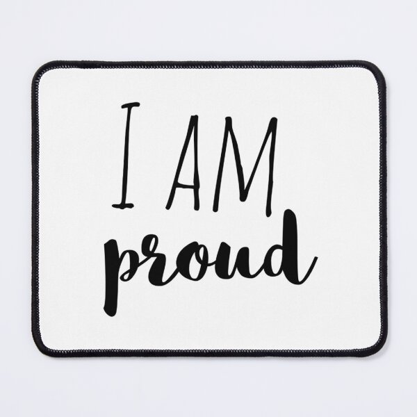 Item preview, I Am Proud – Affirmation – Self-Worth Typography Design designed and sold by Camila Ardila.
