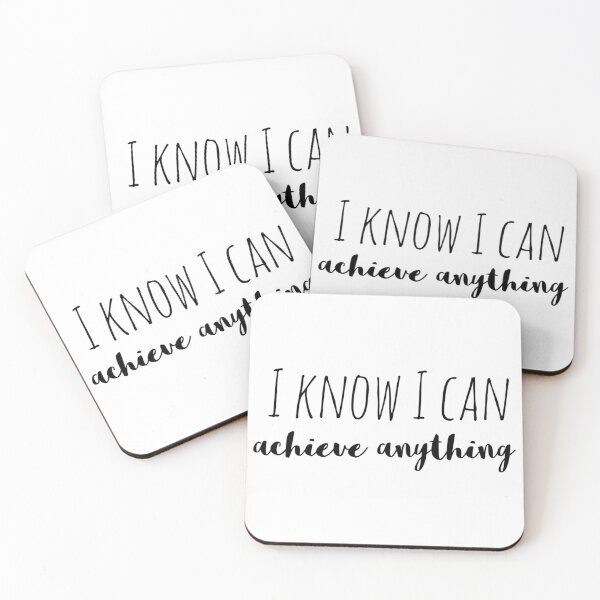 Item preview, I Know I Can Achieve Anything – Affirmation – Limitless Potential Typography Design designed and sold by Camila  Ardila.