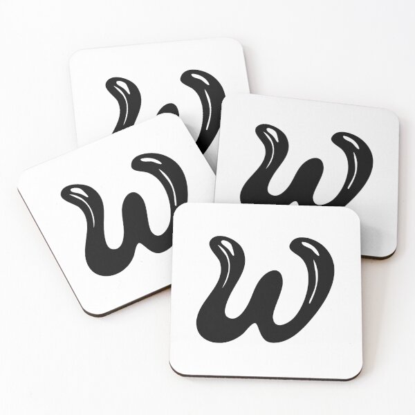 Item preview, Letter W – Glossy Goo Font  designed and sold by uncoXab.