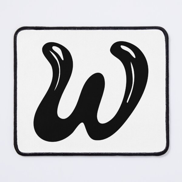 Item preview, Letter W – Glossy Goo Font designed and sold by uncoXab.