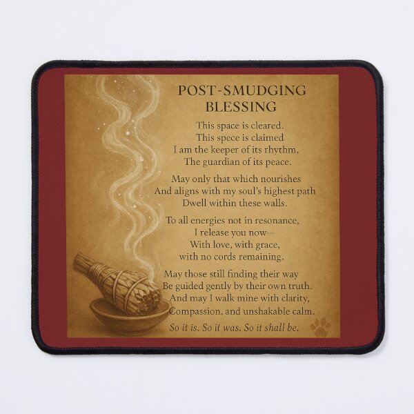 Item preview, Post Smudging Blessing designed and sold by EntangledCynic.