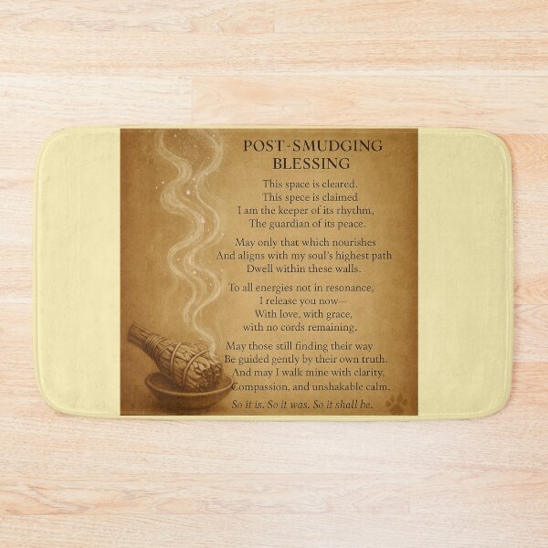 Item preview, Post Smudging Blessing designed and sold by EntangledCynic.