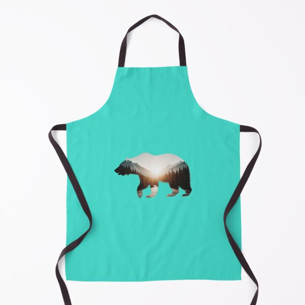 Item preview, Grizzly bear with a forest sunrise scene – Surreal effect designed and sold by Danh Style.