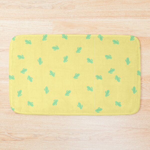 Item preview, Cactus pattern with lemony background designed and sold by strokes and splashes.