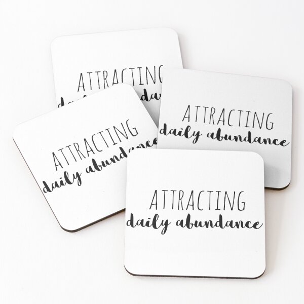 Item preview, Attracting Daily Abundance – Affirmation – Prosperity Ritual Typography Design designed and sold by Camila  Ardila.