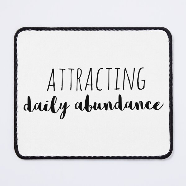 Item preview, Attracting Daily Abundance – Affirmation – Prosperity Ritual Typography Design designed and sold by Camila Ardila.