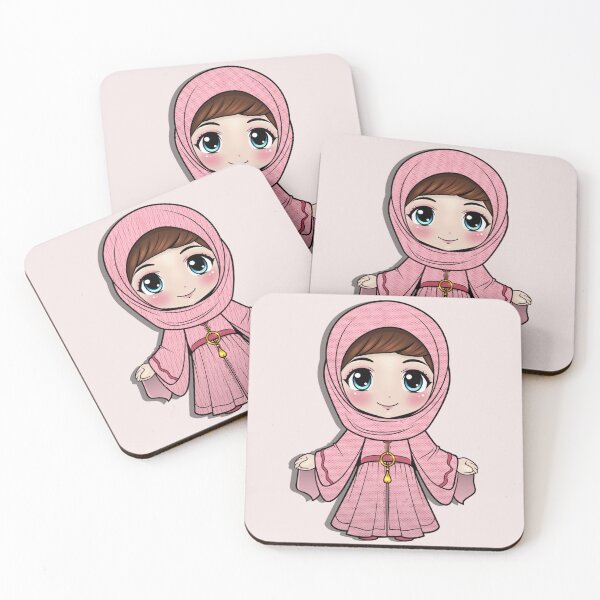 Item preview, Cute Hijabi Girl Illustration – Modern Muslim Girl Art for Stickers & Prints designed and sold by Lulunza.