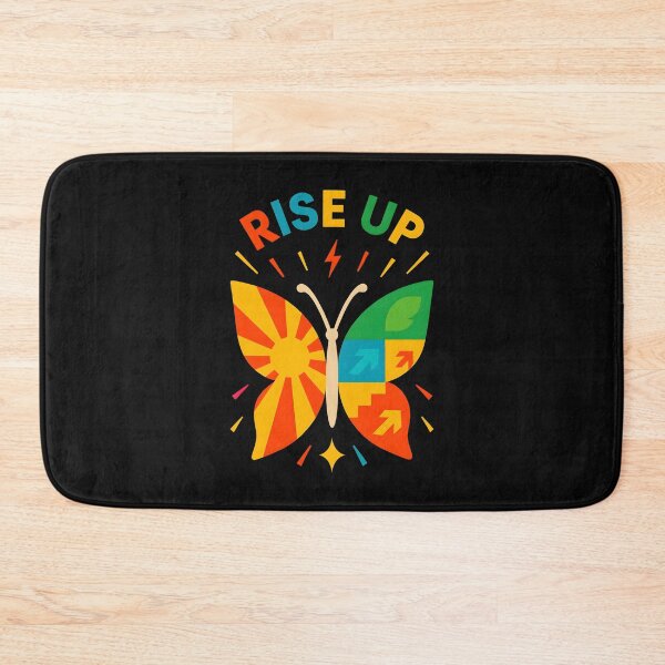 Item preview, Rise Up Motivational Butterfly Design – Bold Colorful Growth Graphic designed and sold by Furr-n-Purr.