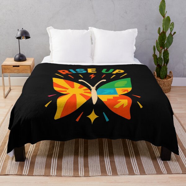Item preview, Rise Up Motivational Butterfly Design – Bold Colorful Growth Graphic designed and sold by Furr-n-Purr.