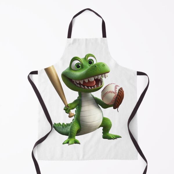 Item preview, Funny Alligator Playing Baseball | Cool Crocodile Sports Animal Art | Cartoon Gator with Bat and Ball designed and sold by Winarrts.