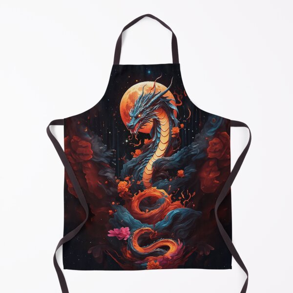 Item preview, Celestial Chinese Dragon with Flowers and Moon designed and sold by MarcVan.