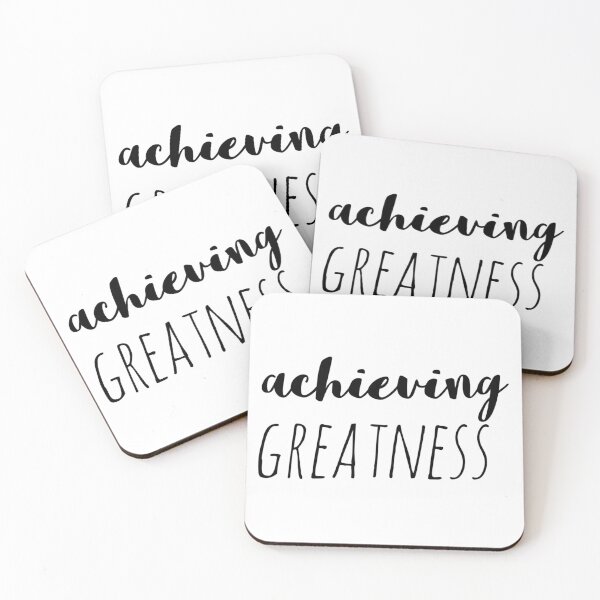 Item preview, Achieving Greatness – Affirmation – Success Driven Typography Design designed and sold by Camila  Ardila.