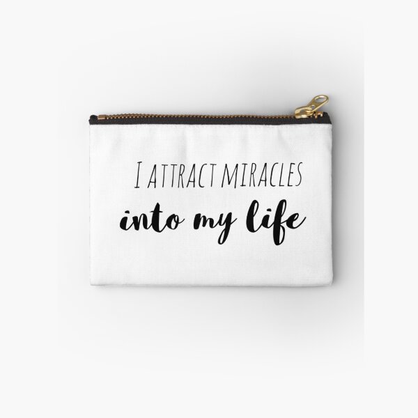 Item preview, I Attract Miracles into My Life – Affirmation – High-Vibe Manifestation Typography Design designed and sold by Camila  Ardila.