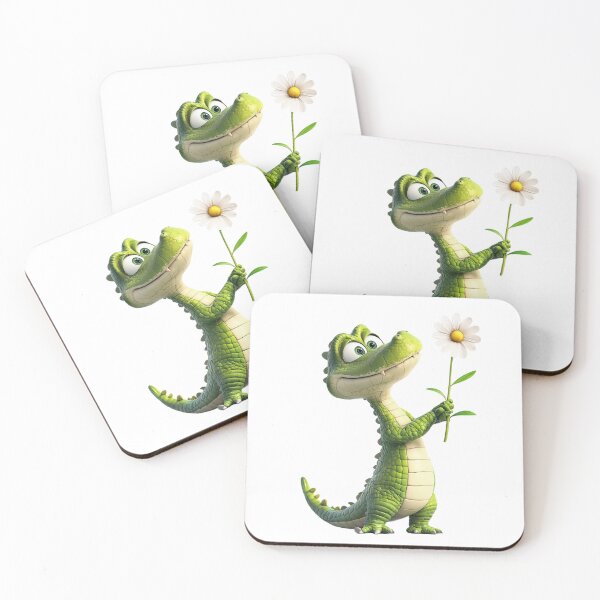 Item preview, Sweet Alligator Holding a Flower | Cute Gator Animal Illustration | Whimsical Reptile Art designed and sold by Winarrts.