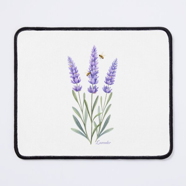 Item preview, Aesthetic Watercolour Lavender flowers and bees.  designed and sold by iclipart.