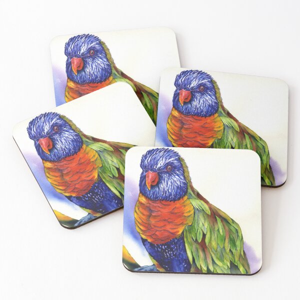 Item preview, Rainbow Lory — Vibrant Spirit (Award-Winning Watercolor) designed and sold by Modish Homestead Works by Gayela Chapman.