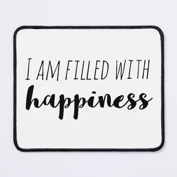 Item preview, I Am Filled with Happiness – Affirmation – Joyful Mindset Typography Design designed and sold by Camila Ardila.