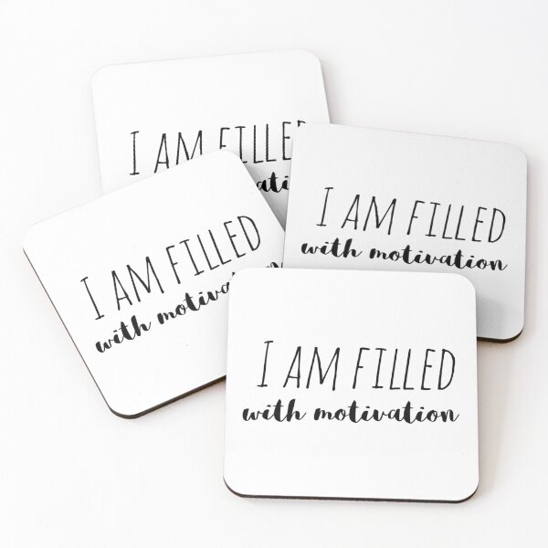 Item preview, I Am Filled with Motivation – Affirmation – Drive and Purpose Typography Design designed and sold by Camila  Ardila.