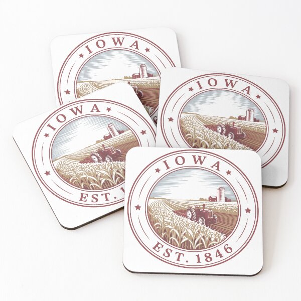 Item preview, Iowa Est. 1846 designed and sold by HappyCraftyPeachPixl.