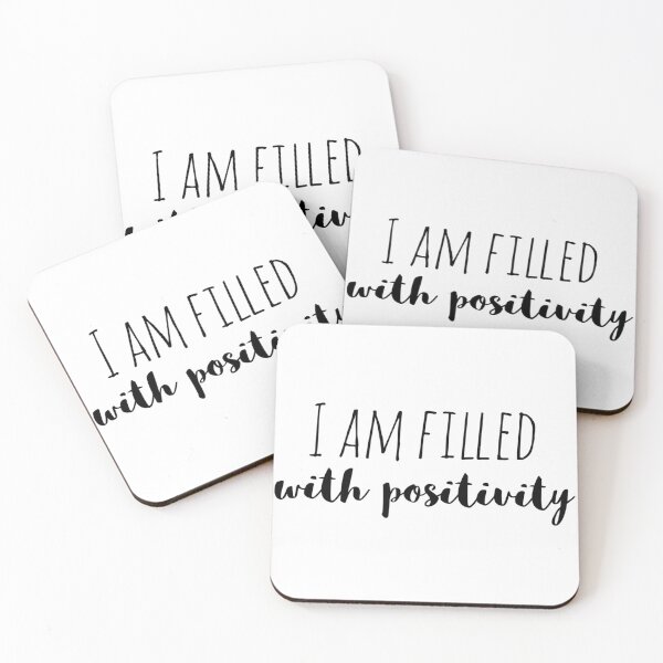 Item preview, I Am Filled with Positivity – Affirmation – Bright Outlook Typography Design designed and sold by Camila  Ardila.
