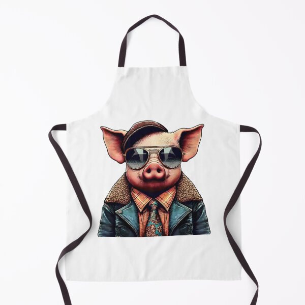 Item preview, Vintage 80s Pig – Funky Urban Animal designed and sold by FunkyFauna.