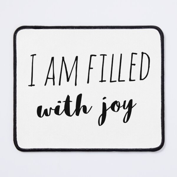 Item preview, I Am Filled with Joy – Affirmation – Happy Heart Typography Design designed and sold by Camila  Ardila.