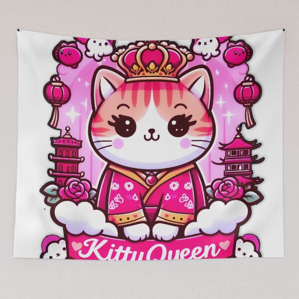 Item preview, Cute Kitty Queen – Cartoon Cat Princess designed and sold by MarcVan.