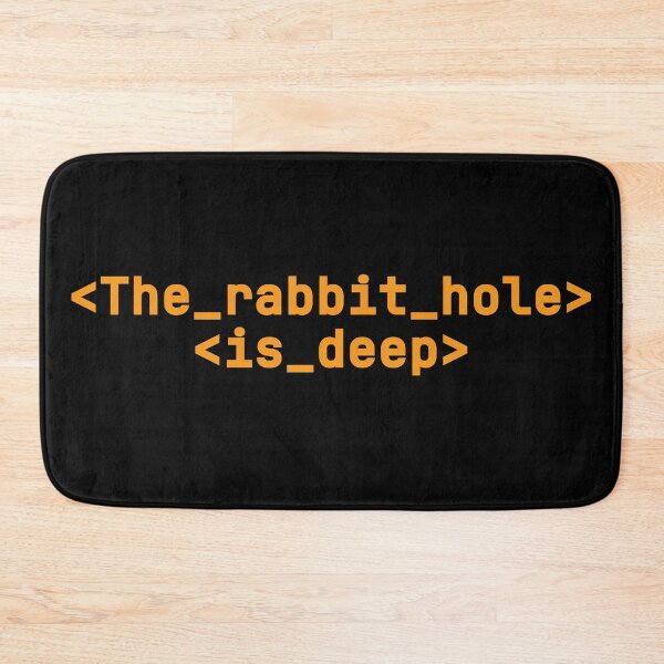 Item preview, Rabbit hole - BTC Mindset Edition designed and sold by Silvernuit.