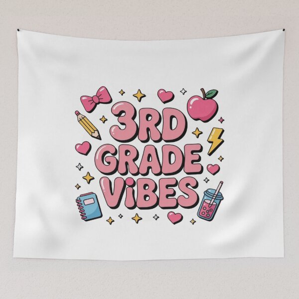 Item preview, 3rd Grade Vibes Coquette Bow Back to School designed and sold by BHMARTS.