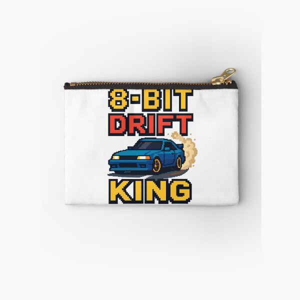 Item preview, 8-Bit Drift King Retro Pixel Racing Design designed and sold by The-T-In-Retro.